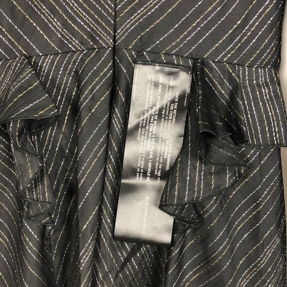 BCBGMaxAzria Black Metallic Ruffle Mini Dress - Picture 7 of 8